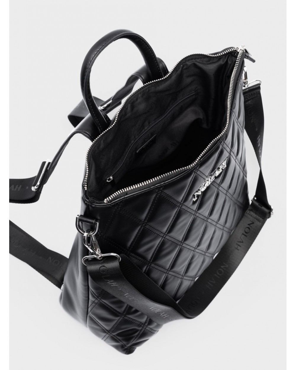 Nolah Γυναικεία Βackpack & χιαστί Rhode Black Silver Γυναικείες Τσάντες Nolah Γυναικεία Βackpack & χιαστί Rhode Black Silver Γυναικείες Τσάντες
