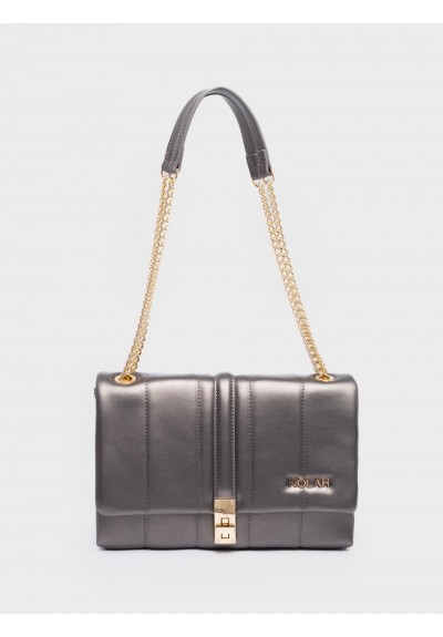 Nolah Γυναικεία τσάντα ώμου & χιαστί Thomai Metallic