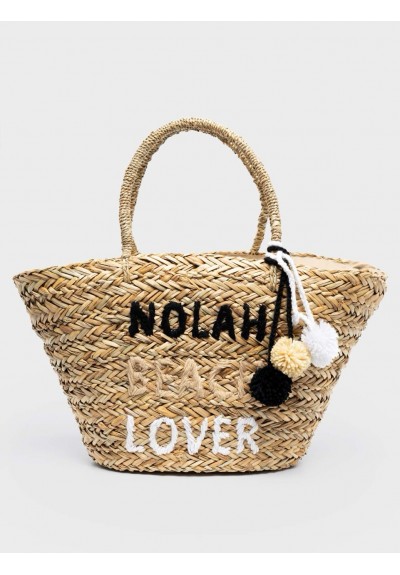 Nolah Beach Lover Ψάθινη Τσάντα Θαλάσσης