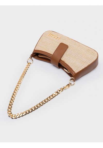 Nolah Γυναικεία Tσάντα ώμου & χιαστί Riviera Beige-Brown