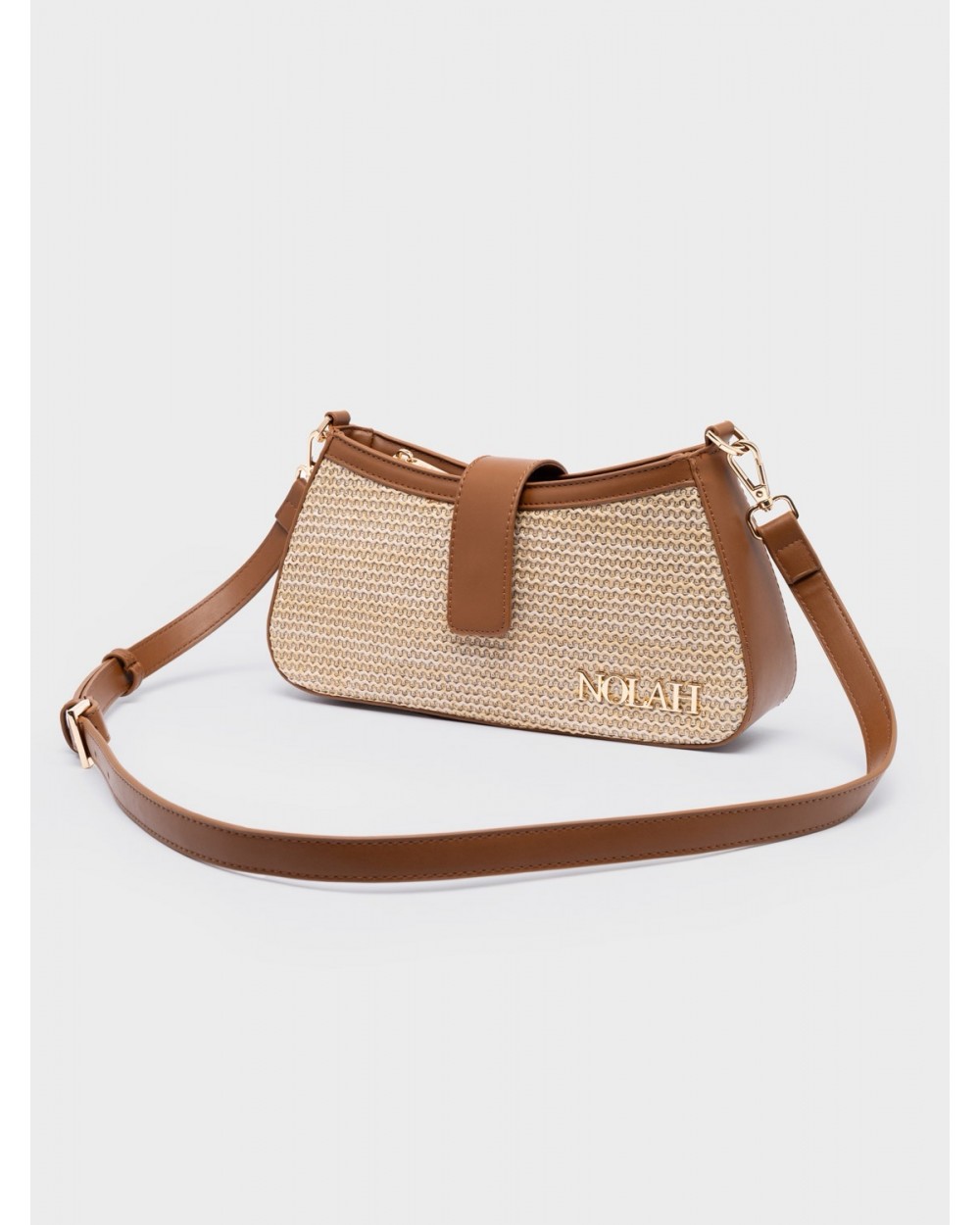 Nolah Γυναικεία Tσάντα ώμου & χιαστί Riviera Beige-Brown Γυναικείες Τσάντες