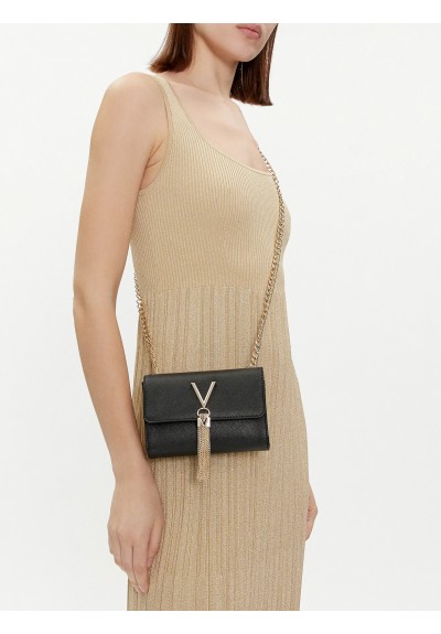 Valentino Γυναικεία τσάντα ώμου & χιαστί Divina Sa Μαύρη