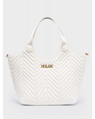 Nolah Γυναικεία τσάντα ώμου & χιαστί Erietta Ivory