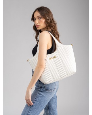 Nolah Γυναικεία τσάντα ώμου & χιαστί Erietta Ivory