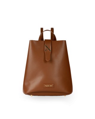Nolah Lauren Γυναικεία Τσάντα Πλάτης Καφέ