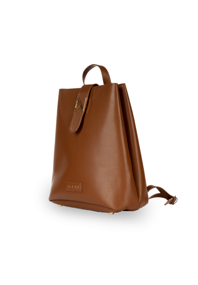 Nolah Lauren Γυναικεία Τσάντα Πλάτης Καφέ