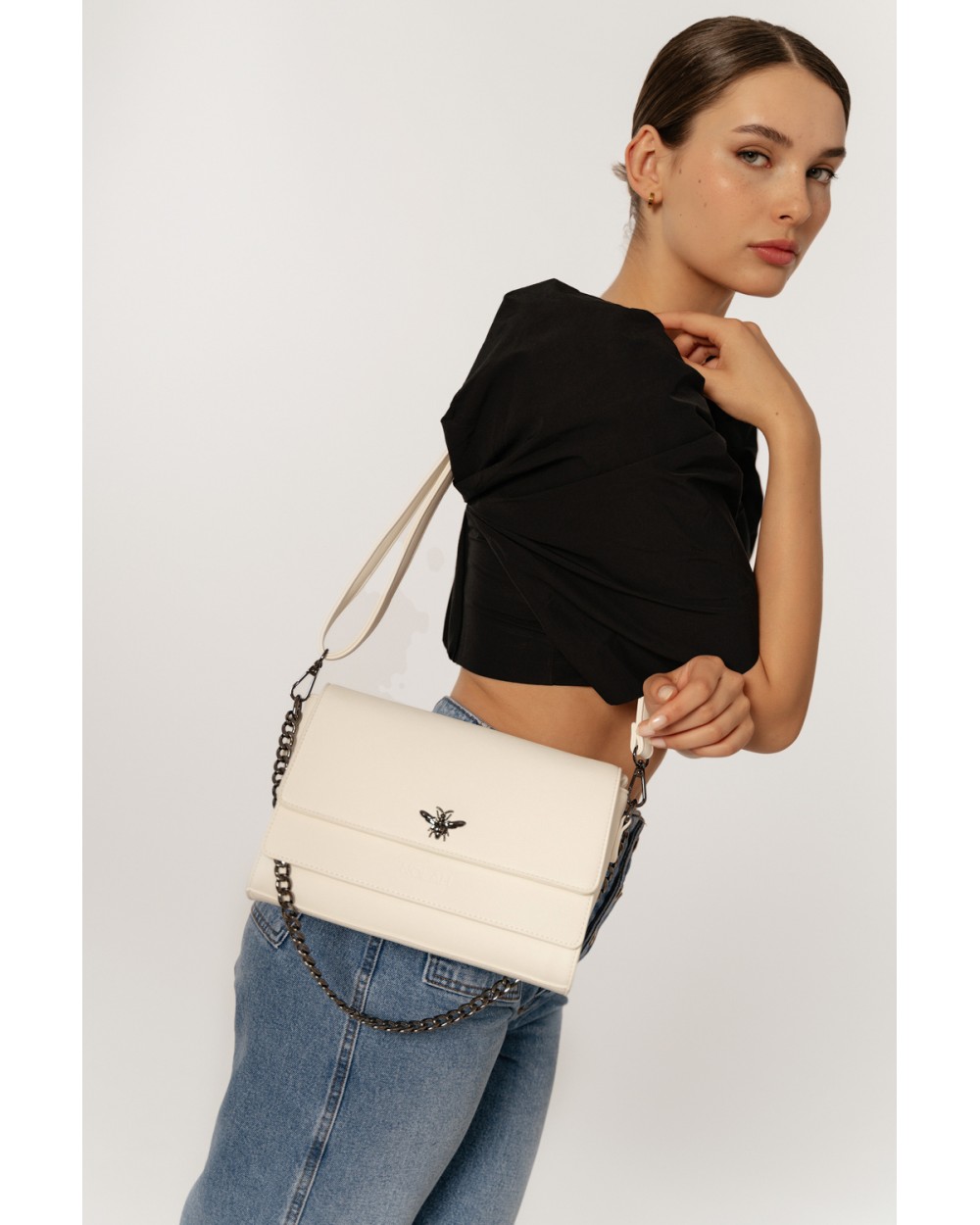 Nolah Eva Γυναικεία Flap Bag Χιαστί σε Λευκό χρώμα Γυναικείες Τσάντες Nolah Eva Γυναικεία Flap Bag Χιαστί σε Λευκό χρώμα Γυναικείες Τσάντες