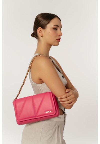 Nolah Reese Γυναικεία Τσάντα Ώμου Φούξια