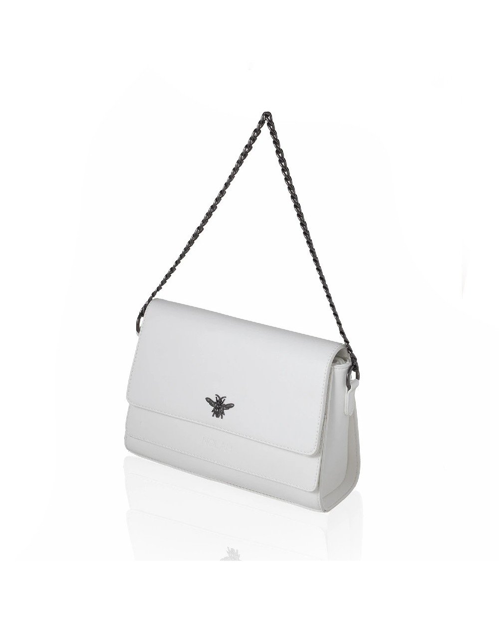 Nolah Eva Γυναικεία Flap Bag Χιαστί σε Λευκό χρώμα Γυναικείες Τσάντες Nolah Eva Γυναικεία Flap Bag Χιαστί σε Λευκό χρώμα Γυναικείες Τσάντες