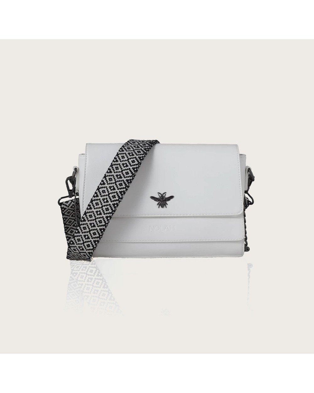Nolah Eva Γυναικεία Flap Bag Χιαστί σε Λευκό χρώμα Γυναικείες Τσάντες Nolah Eva Γυναικεία Flap Bag Χιαστί σε Λευκό χρώμα Γυναικείες Τσάντες