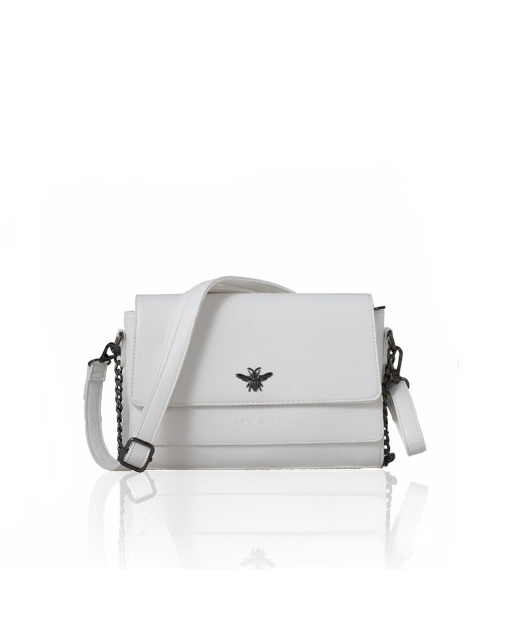 Nolah Eva Γυναικεία Flap Bag Χιαστί σε Λευκό χρώμα Γυναικείες Τσάντες Nolah Eva Γυναικεία Flap Bag Χιαστί σε Λευκό χρώμα Γυναικείες Τσάντες