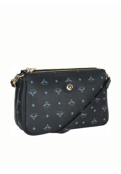 La tour Eiffel 111090-4 Γυναικεία Τσάντα Χιαστί Μαύρη