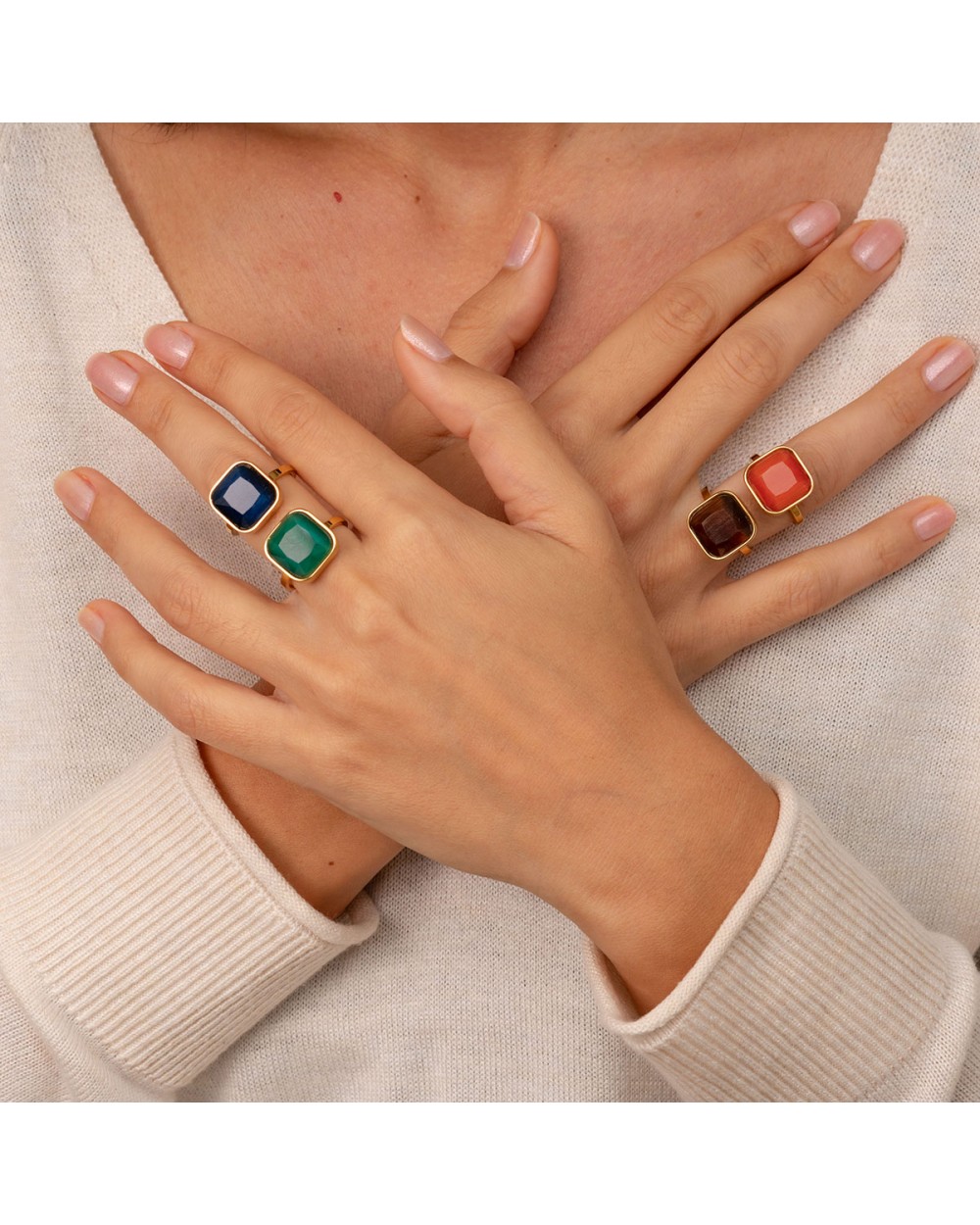 Δαχτυλίδια R-216-GREEN