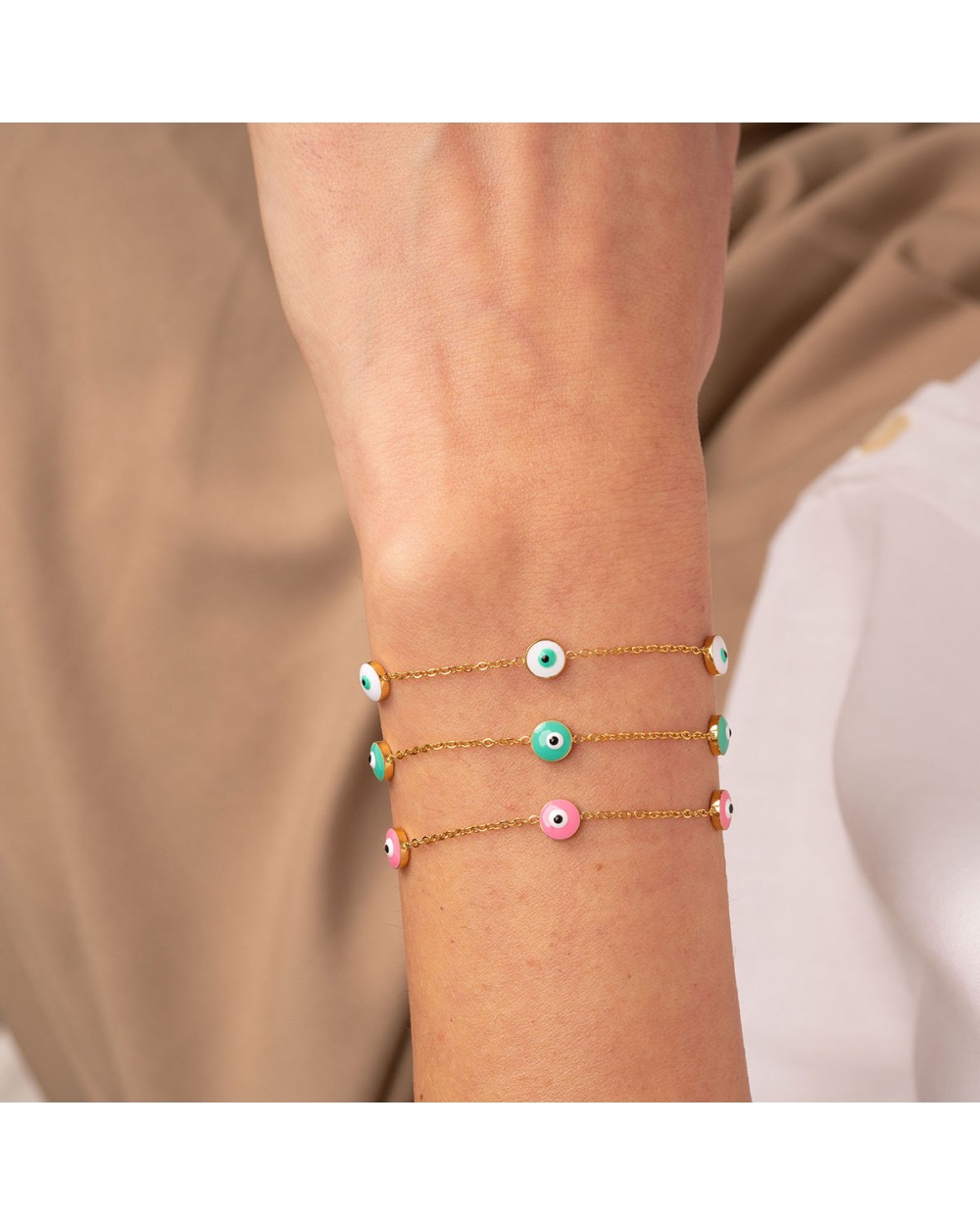 Βραχιόλια B006-WHITE