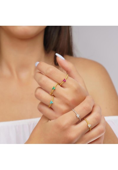 Δαχτυλίδια D-24-PRAS-G-65