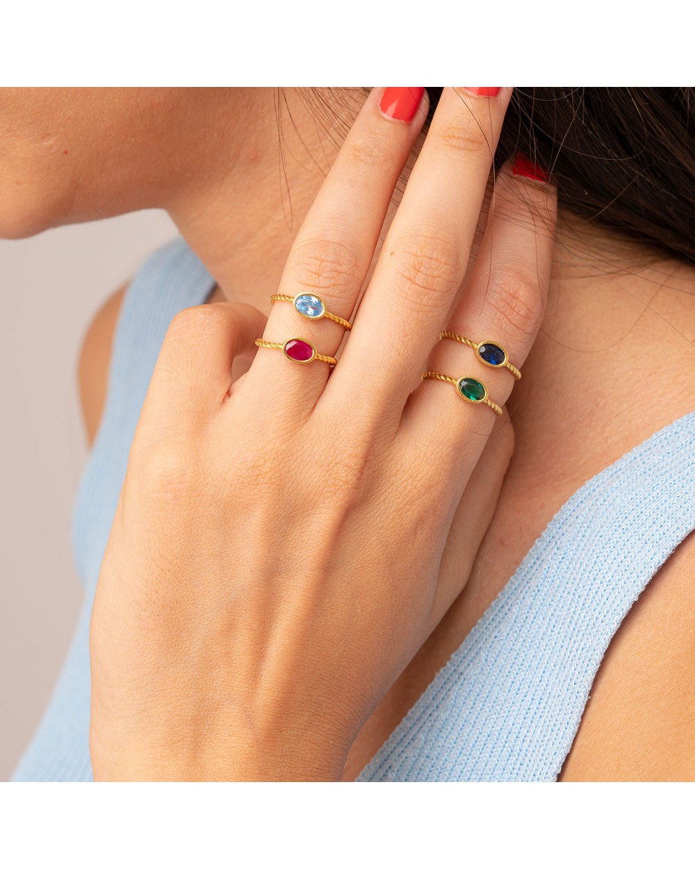 Δαχτυλίδια D-54-PRAS-G-79