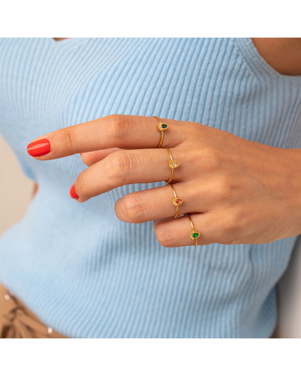 Δαχτυλίδια R-0518017-RED-5