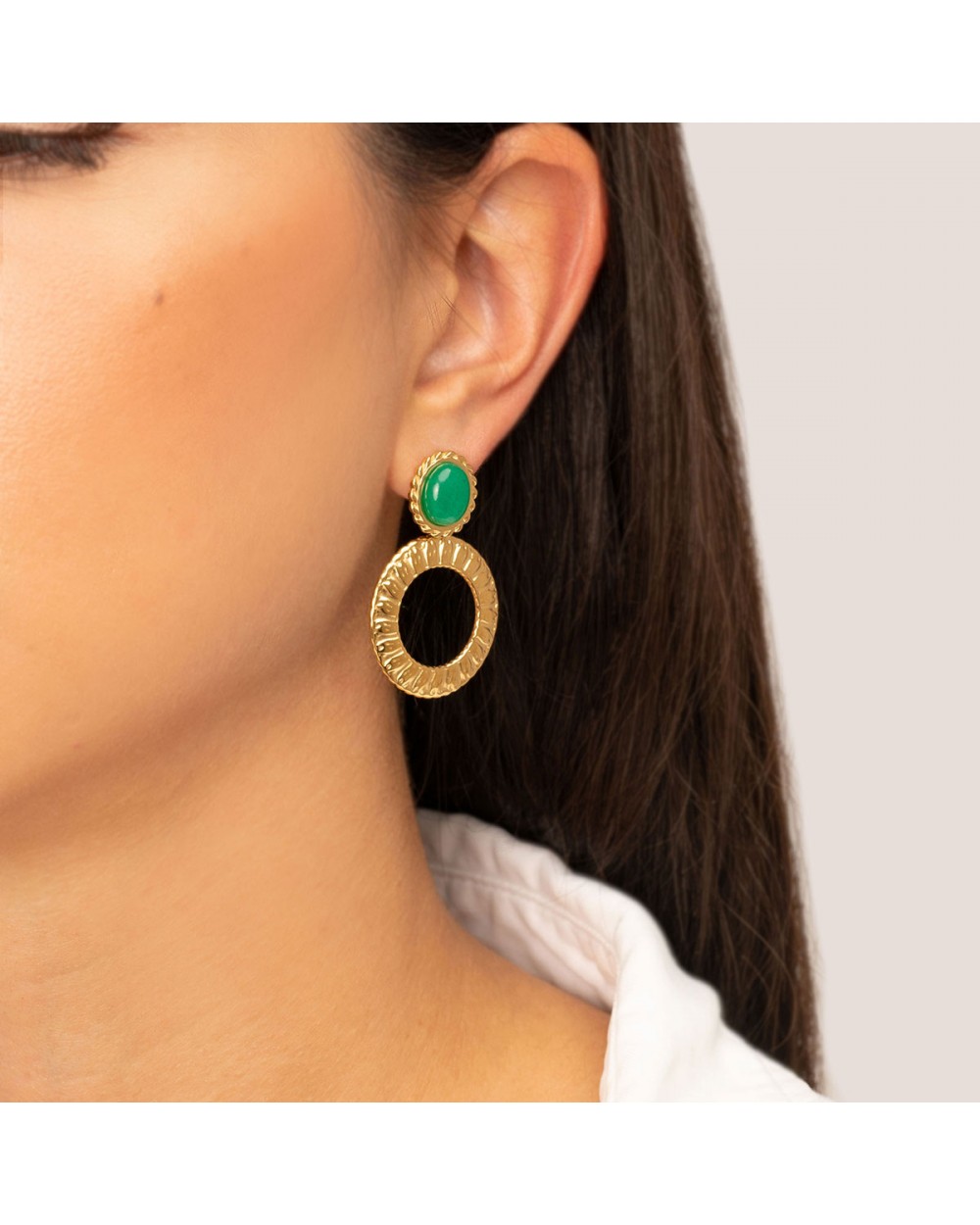 Σκουλαρίκια E006-1-G