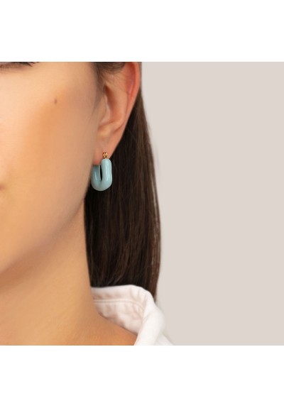 Σκουλαρίκια E-1014A-BLUE