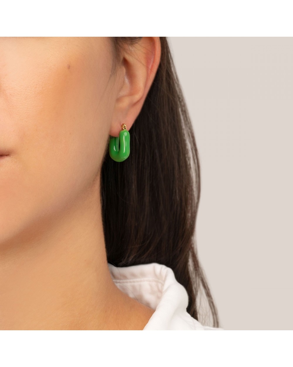 Σκουλαρίκια E-1014A-GREEN