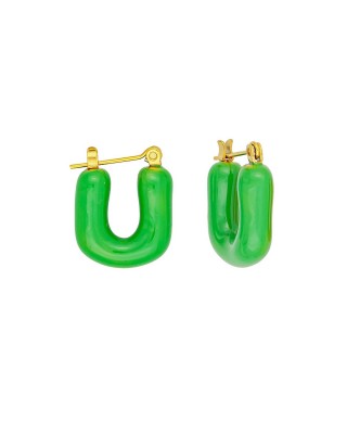 Σκουλαρίκια E-1014A-GREEN