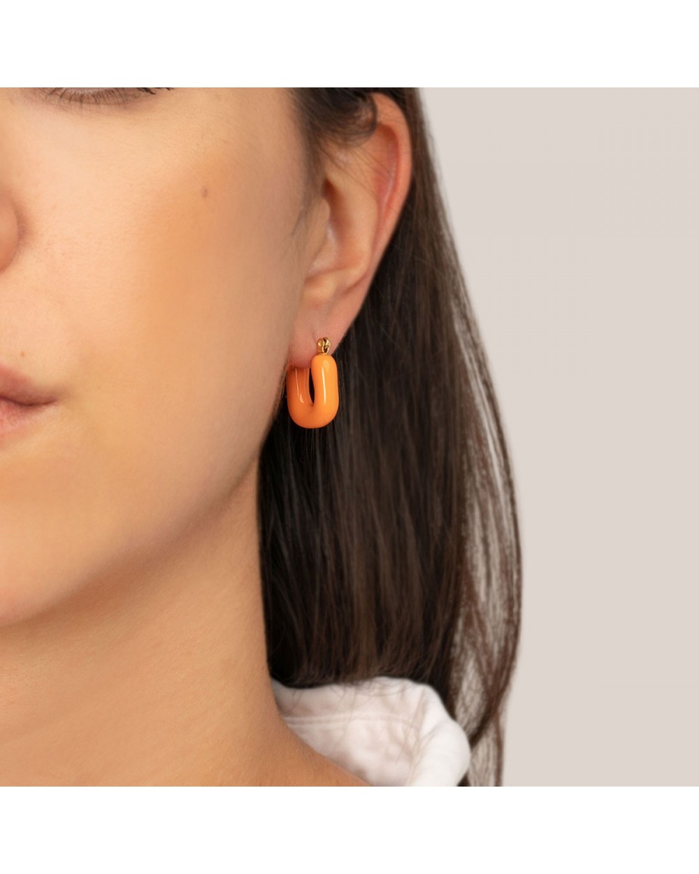 Σκουλαρίκια E-1014A-ORANGE