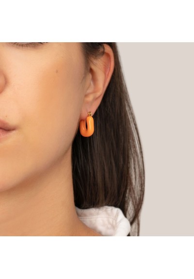 Σκουλαρίκια E-1014A-ORANGE