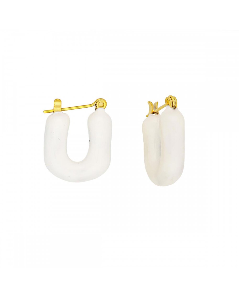 Σκουλαρίκια E-1014A-WHITE