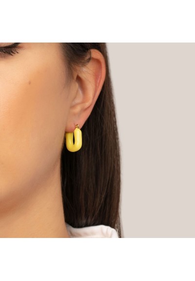 Σκουλαρίκια E-1014A-YELLOW