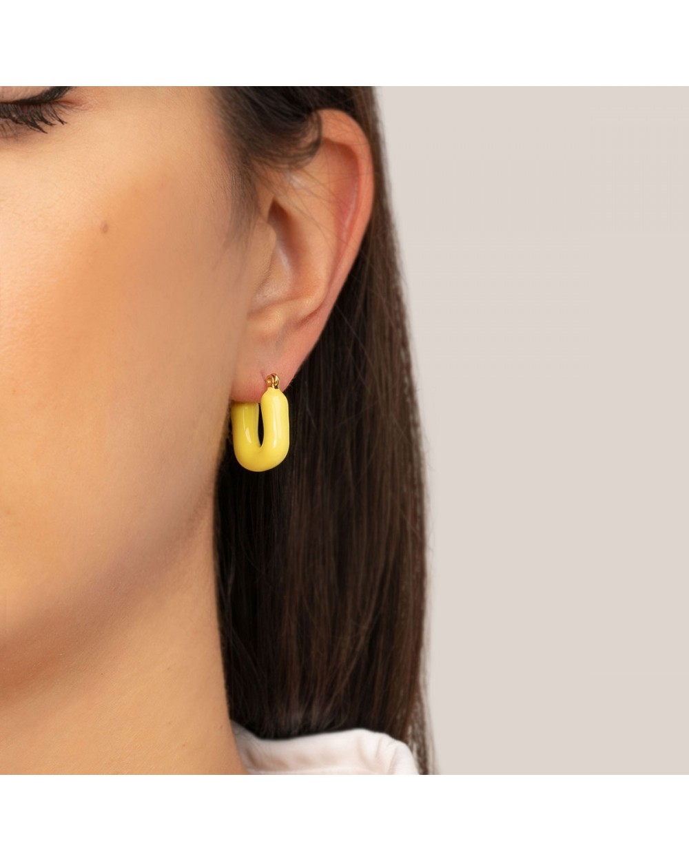 Σκουλαρίκια E-1014A-YELLOW