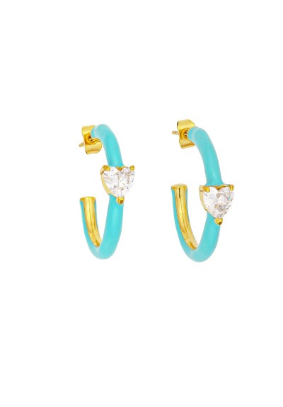 Σκουλαρίκια E-1205A-BLUE-65