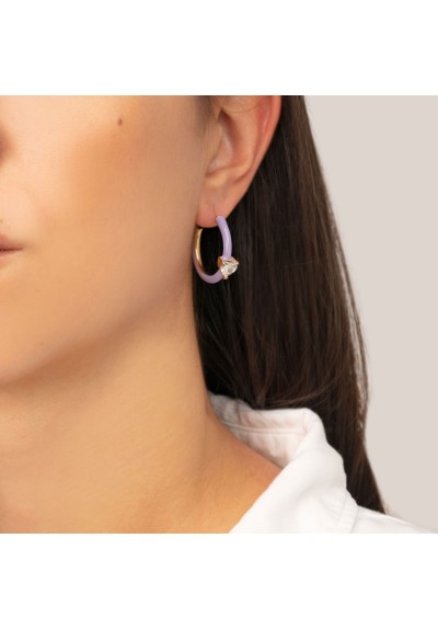 Σκουλαρίκια E-1205A-PURPLE-65