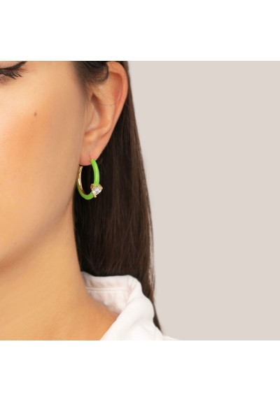 Σκουλαρίκια E-1205A-GREEN-65
