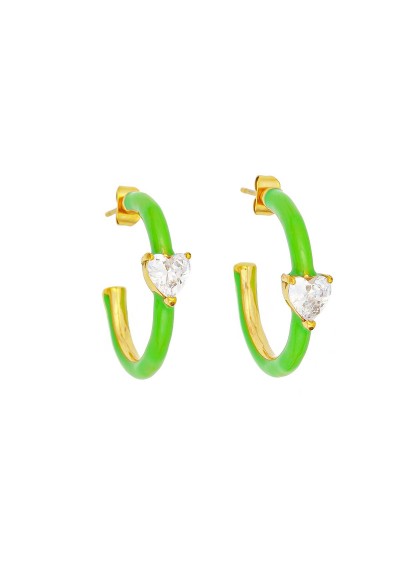 Σκουλαρίκια E-1205A-GREEN-65