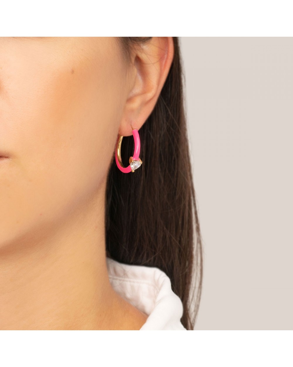 Σκουλαρίκια E-1205A-ROSE-65