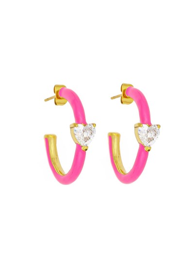 Σκουλαρίκια E-1205A-ROSE-65