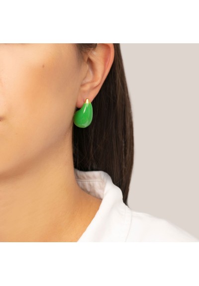 Σκουλαρίκια E-1700A-GREEN