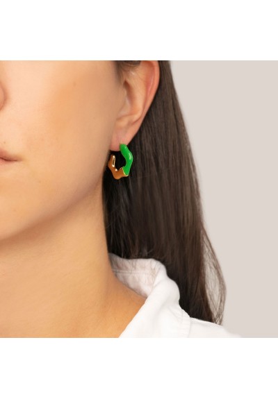 Σκουλαρίκια E-1901A-GREEN