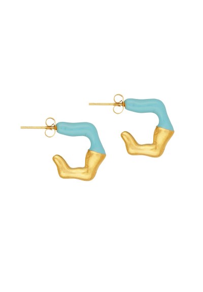 Σκουλαρίκια E-1901A-LIGHT BLUE