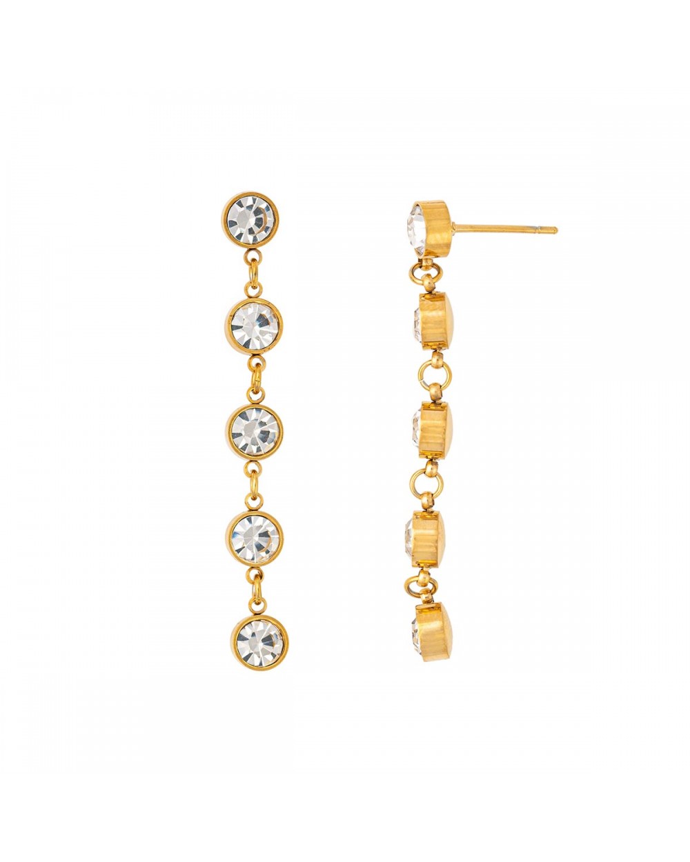 Σκουλαρίκια E-1960A-G-WHITE-65