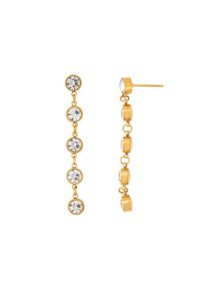 Σκουλαρίκια E-1960A-G-WHITE-65