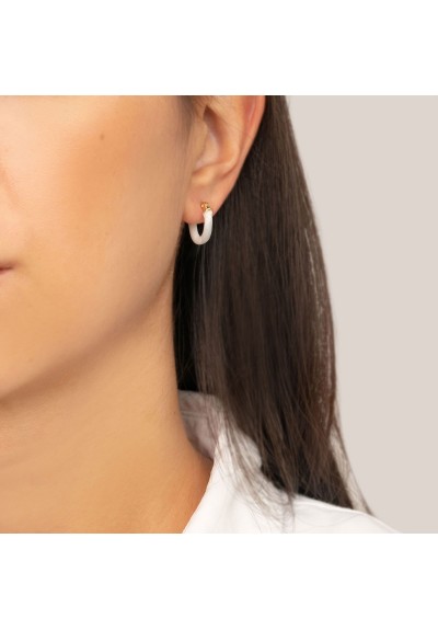 Σκουλαρίκια E-2386A-WHITE