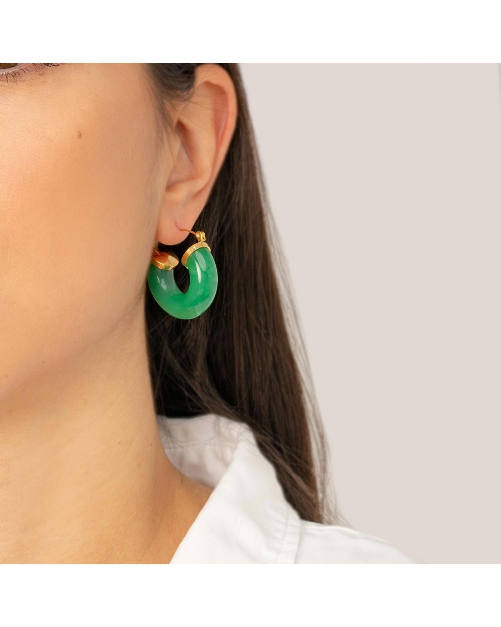 Σκουλαρίκια E-2841-GREEN