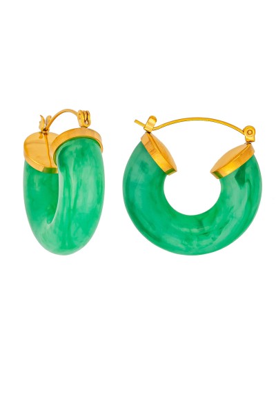 Σκουλαρίκια E-2841-GREEN