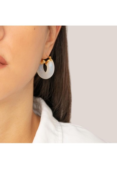 Σκουλαρίκια E-2841-MILKY