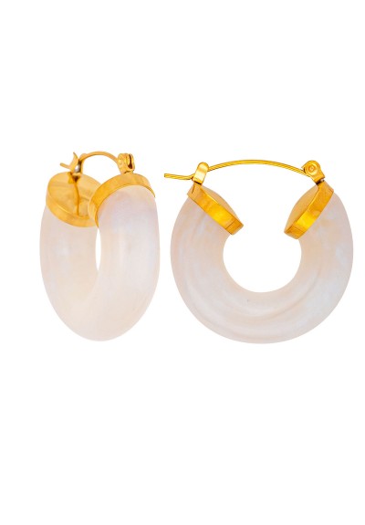 Σκουλαρίκια E-2841-MILKY