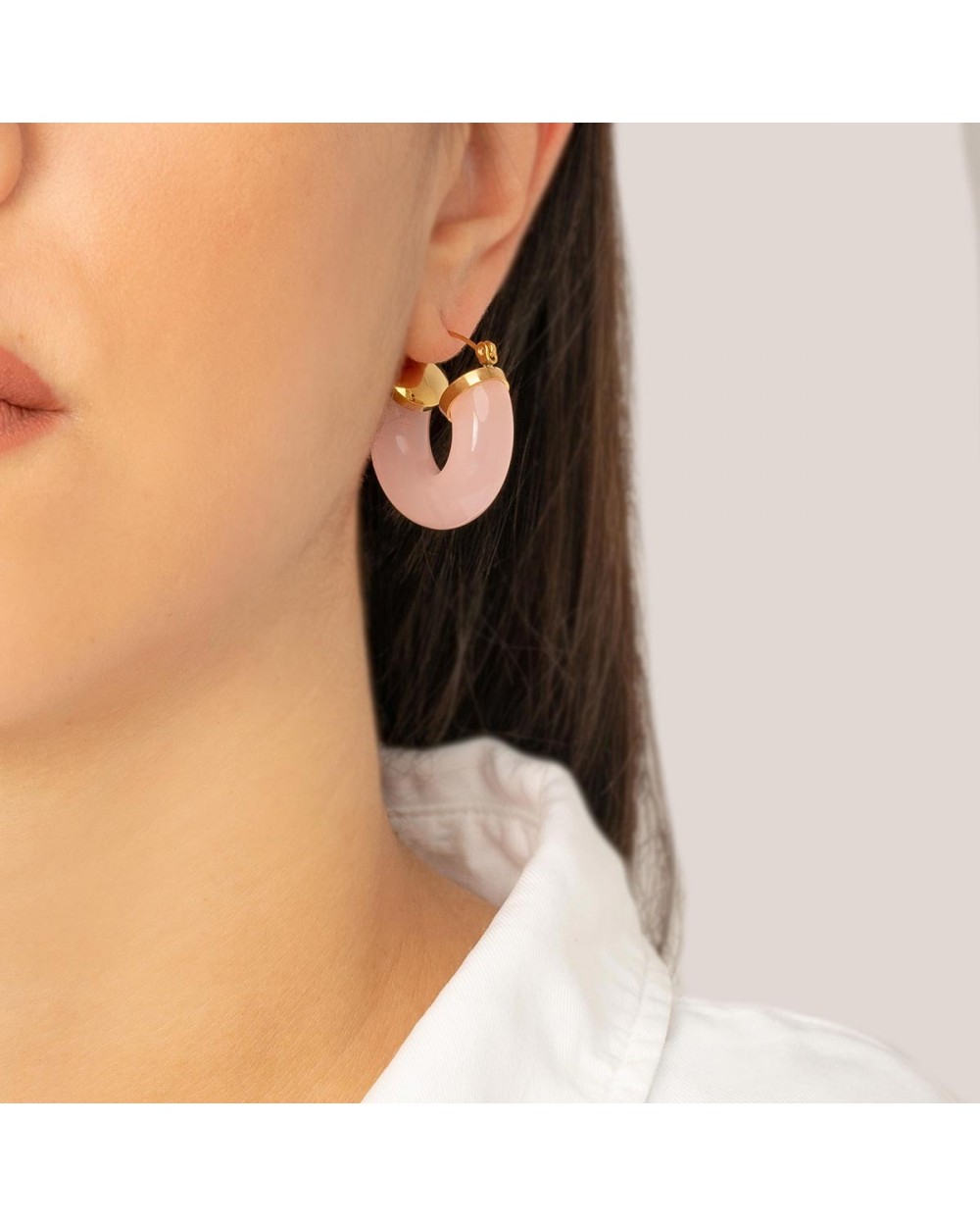 Σκουλαρίκια E-2841-PINK