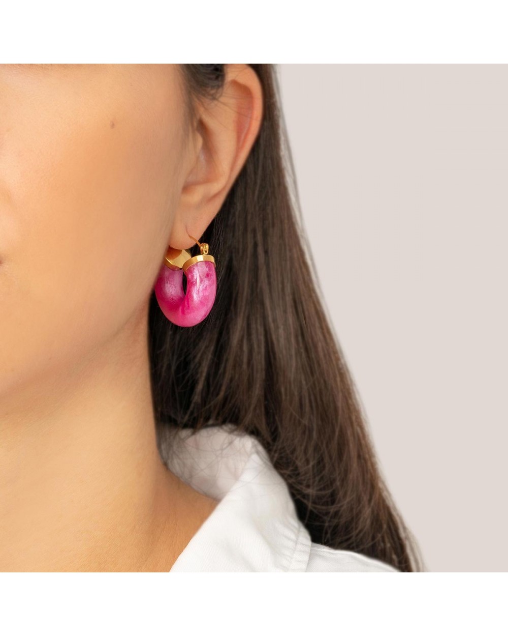 Σκουλαρίκια E-2842-ROSE