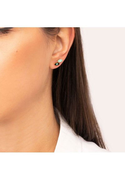 Σκουλαρίκια E003-BLACK