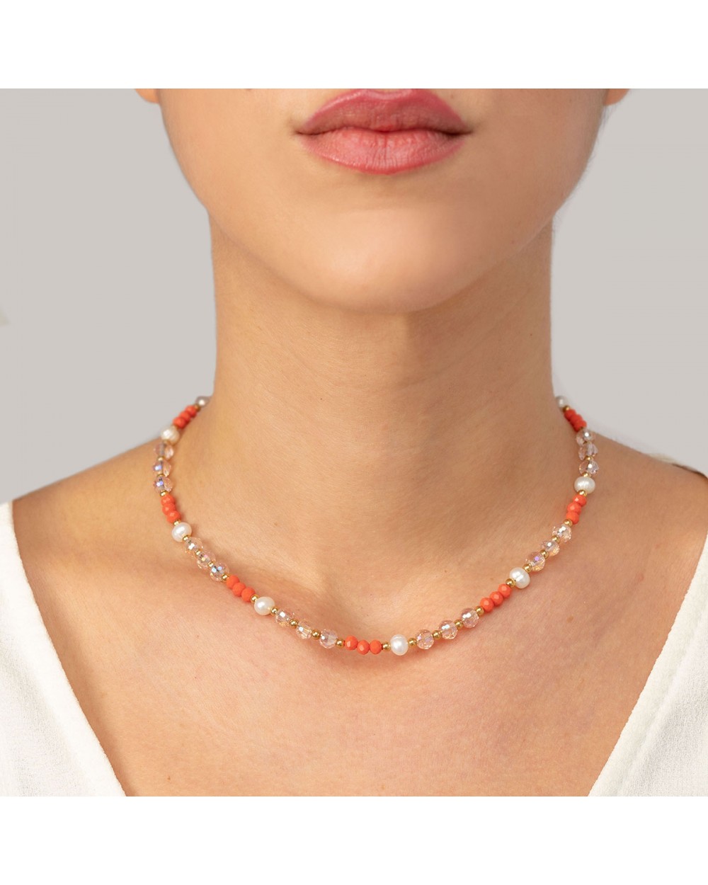 Κολιέ N-097A-ORANGE-69